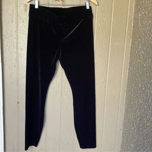 J.Crew Black Velvet Leggings